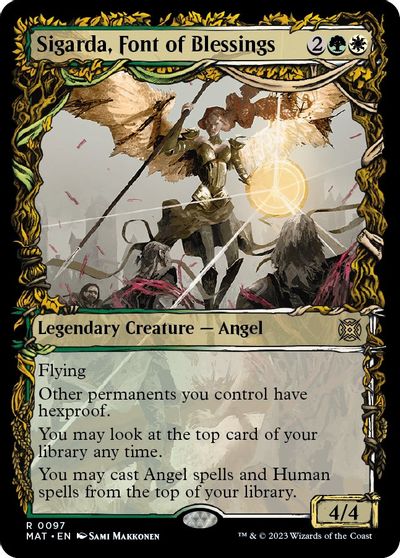 Sigarda, Font of Blessings (Showcase) card art