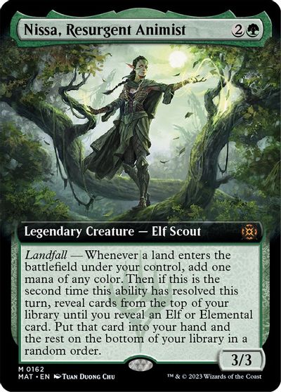 Nissa, Resurgent Animist (Extended Art) card art