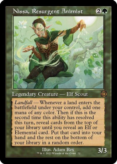 Nissa, Resurgent Animist (Retro Frame) card art