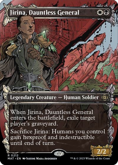 Jirina, Dauntless General (Halo Foil) card art