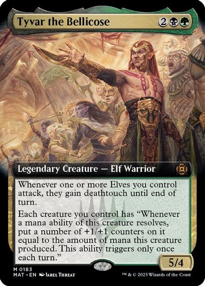 Tyvar the Bellicose (Extended Art) card art
