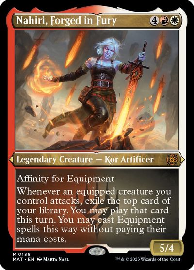 Nahiri, Forged in Fury (Foil Etched) card art