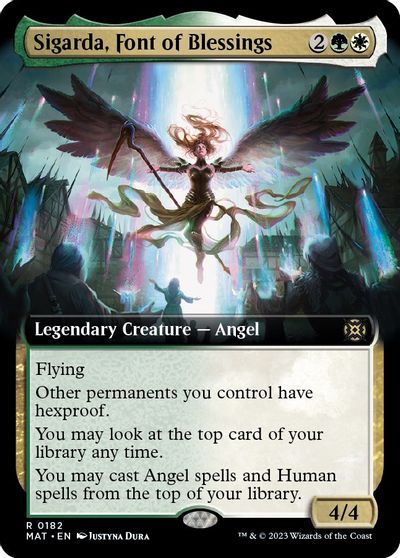 Sigarda, Font of Blessings (Extended Art) card art