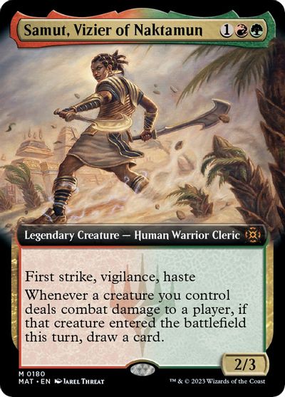 Samut, Vizier of Naktamun (Extended Art) card art