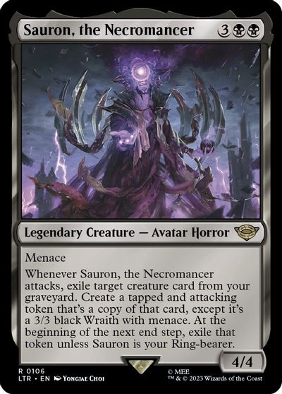 Sauron, the Necromancer card art