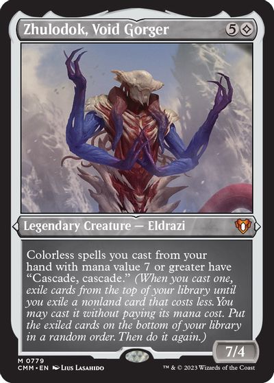 Zhulodok, Void Gorger (Display Commander) (Foil Etched) - Thick Stock card art