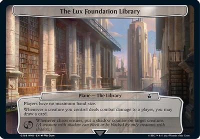 The Lux Foundation Library card art