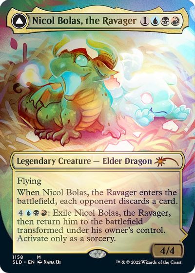 Nicol Bolas, the Ravager card art