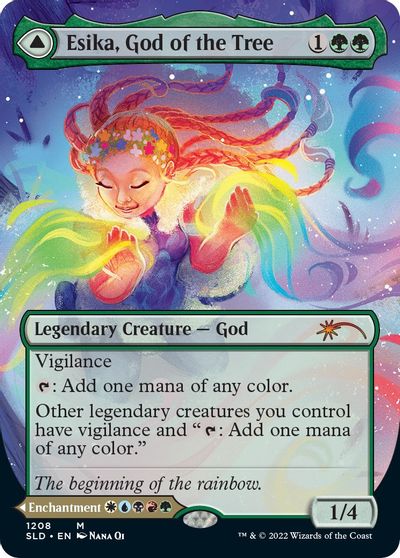 Esika, God of the Tree (Display Commander) - Thick Stock card art