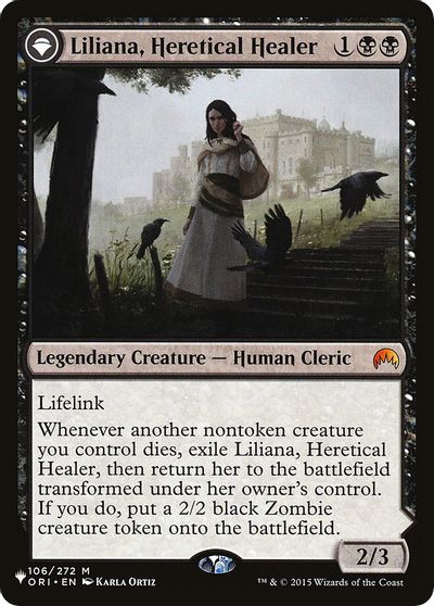Liliana, Heretical Healer card art
