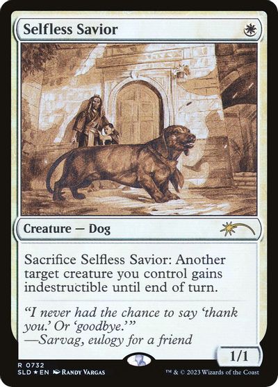 Selfless Savior (Sketch Showcase) card art