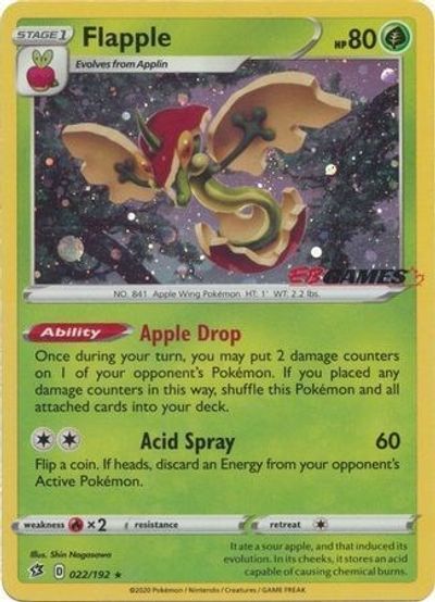 Flapple - 022/192 (EB Games Exclusive) card art