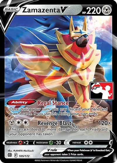 Zamazenta V - 105/172 card art