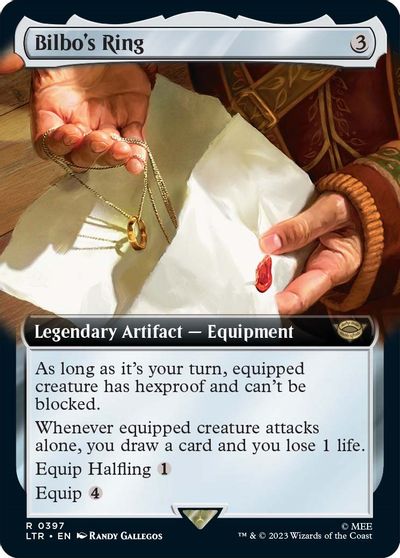 Bilbo's Ring (Extended Art) card art