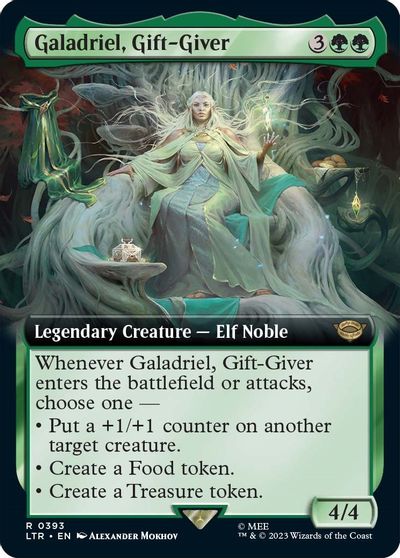 Galadriel, Gift-Giver (Extended Art) card art