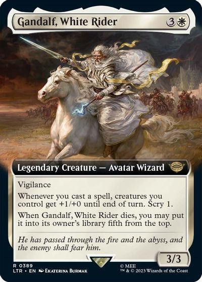 Gandalf, White Rider (Extended Art) card art