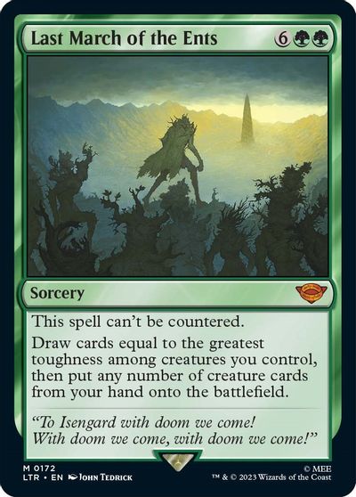 Last March of the Ents card art