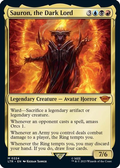 Sauron, the Dark Lord card art