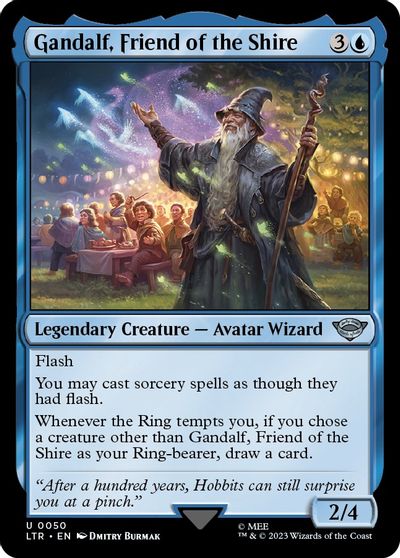 Gandalf, Friend of the Shire card art