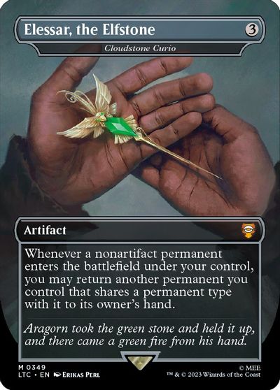 Elessar, the Elfstone - Cloudstone Curio (Borderless) card art
