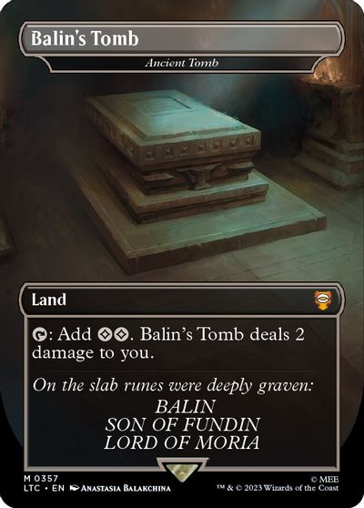 Balin's Tomb - Ancient Tomb (Borderless) card art