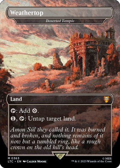Weathertop - Deserted Temple (Borderless) card art