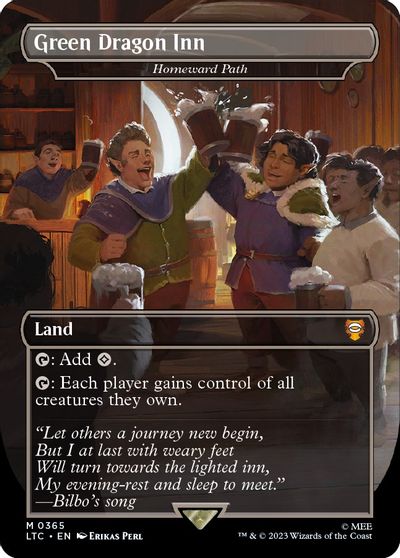 Green Dragon Inn - Homeward Path (Borderless) card art