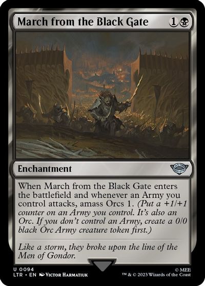 March from the Black Gate card art