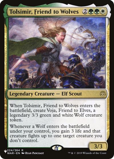 Tolsimir, Friend to Wolves card art