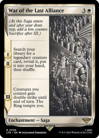 War of the Last Alliance card art