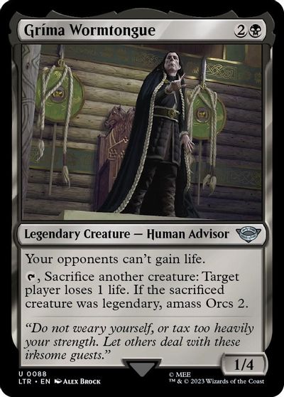 Grima Wormtongue card art