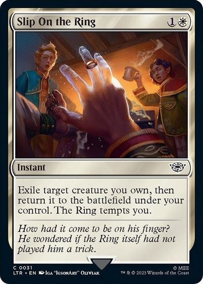 Slip on the Ring card art