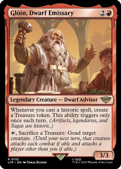 Gloin, Dwarf Emissary card art