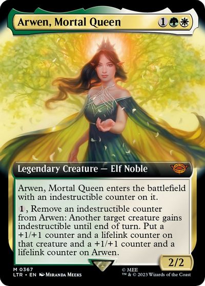 Arwen, Mortal Queen (Extended Art) card art