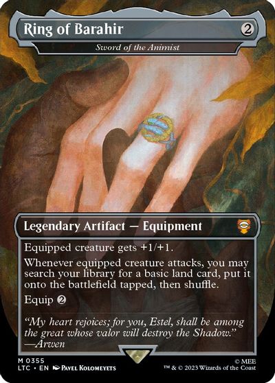 Ring of Barahir - Sword of the Animist (Borderless) card art