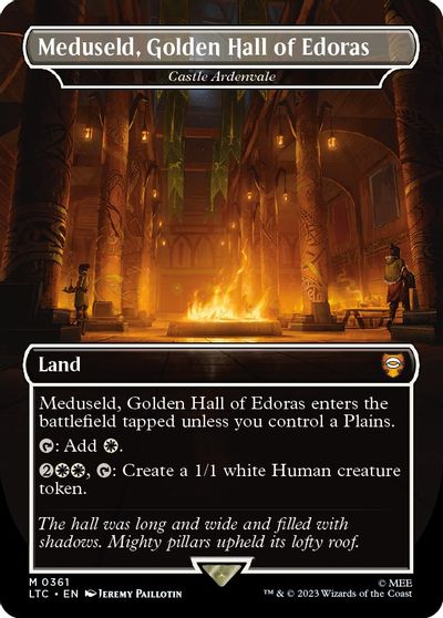 Meduseld, Golden Hall of Edoras - Castle Ardenvale (Borderless) card art