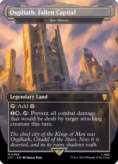 Osgiliath, Fallen Capital - Kor Haven (Borderless) card art