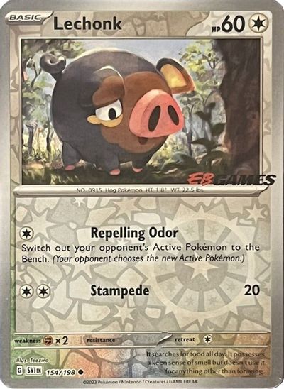 Lechonk - 154/198 (EB Games Promo) card art