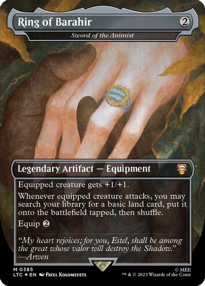 Ring of Barahir - Sword of the Animist (Surge Foil) card art