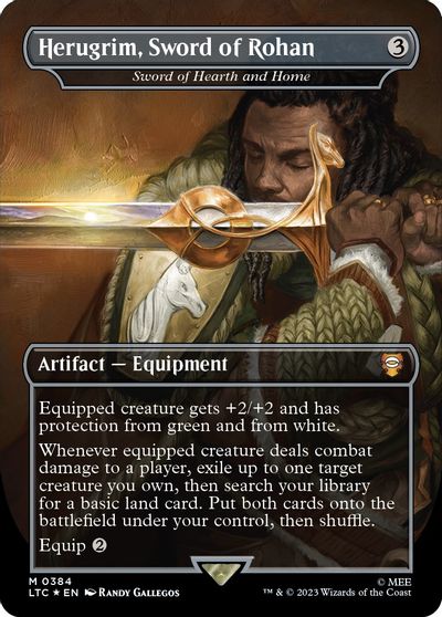 Herugrim, Sword of Rohan - Sword of Hearth and Home (Surge Foil) card art