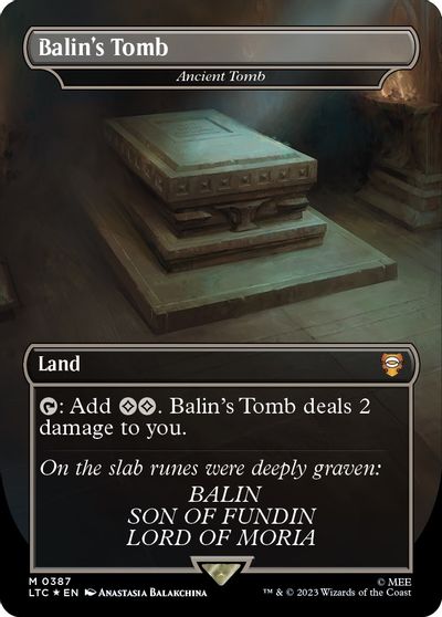 Balin's Tomb - Ancient Tomb (Borderless) (Surge Foil) card art