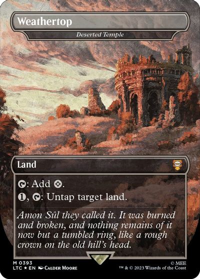 Weathertop - Deserted Temple (Borderless) (Surge Foil) card art