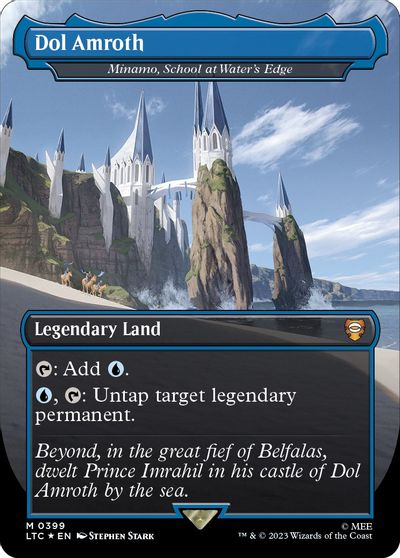 Dol Amroth - Minamo, School at Water's Edge (Borderless) (Surge Foil) card art