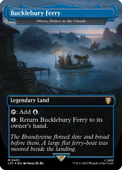 Bucklebury Ferry - Oboro, Palace in the Clouds (Borderless) (Surge Foil) card art