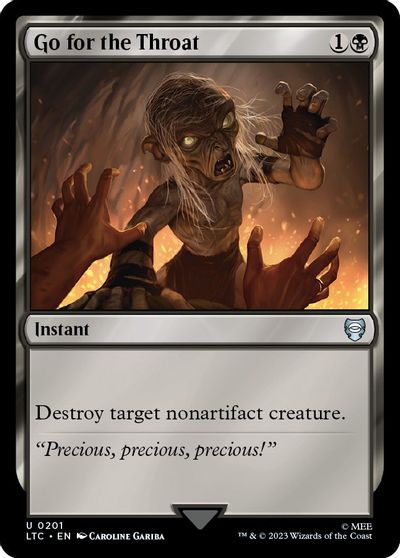 Go for the Throat card art