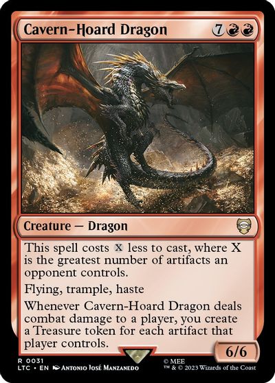 Cavern-Hoard Dragon card art