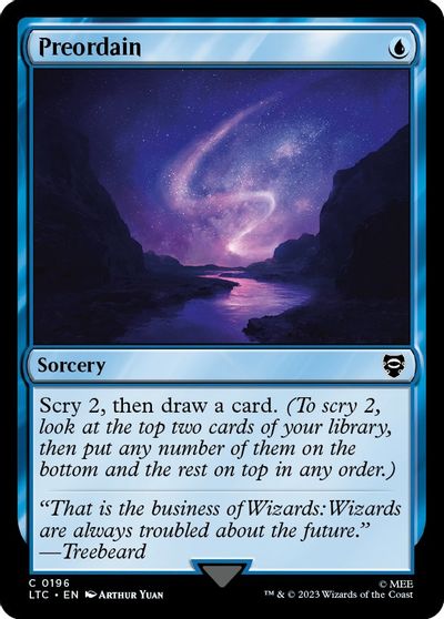Preordain card art