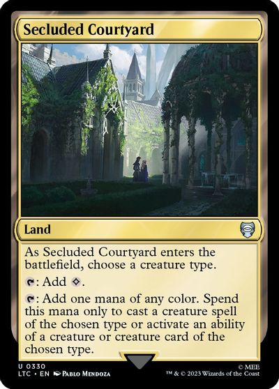 Secluded Courtyard card art