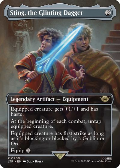 Sting, the Glinting Dagger (Borderless) card art