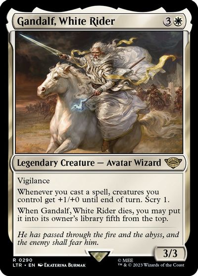 Gandalf, White Rider card art